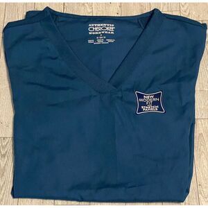 Scrubs Cherokee Workwear V Neck Top WW645 CARW Caribbean‎ Blue Free Shipping